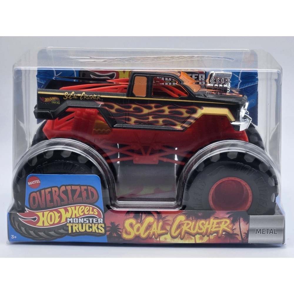 Hot Wheels Monster Trucks SoCal Crusher 1:24 Oversized‎ Diecast Truck New